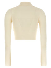 Jil Sander Ribbed Cardigan White