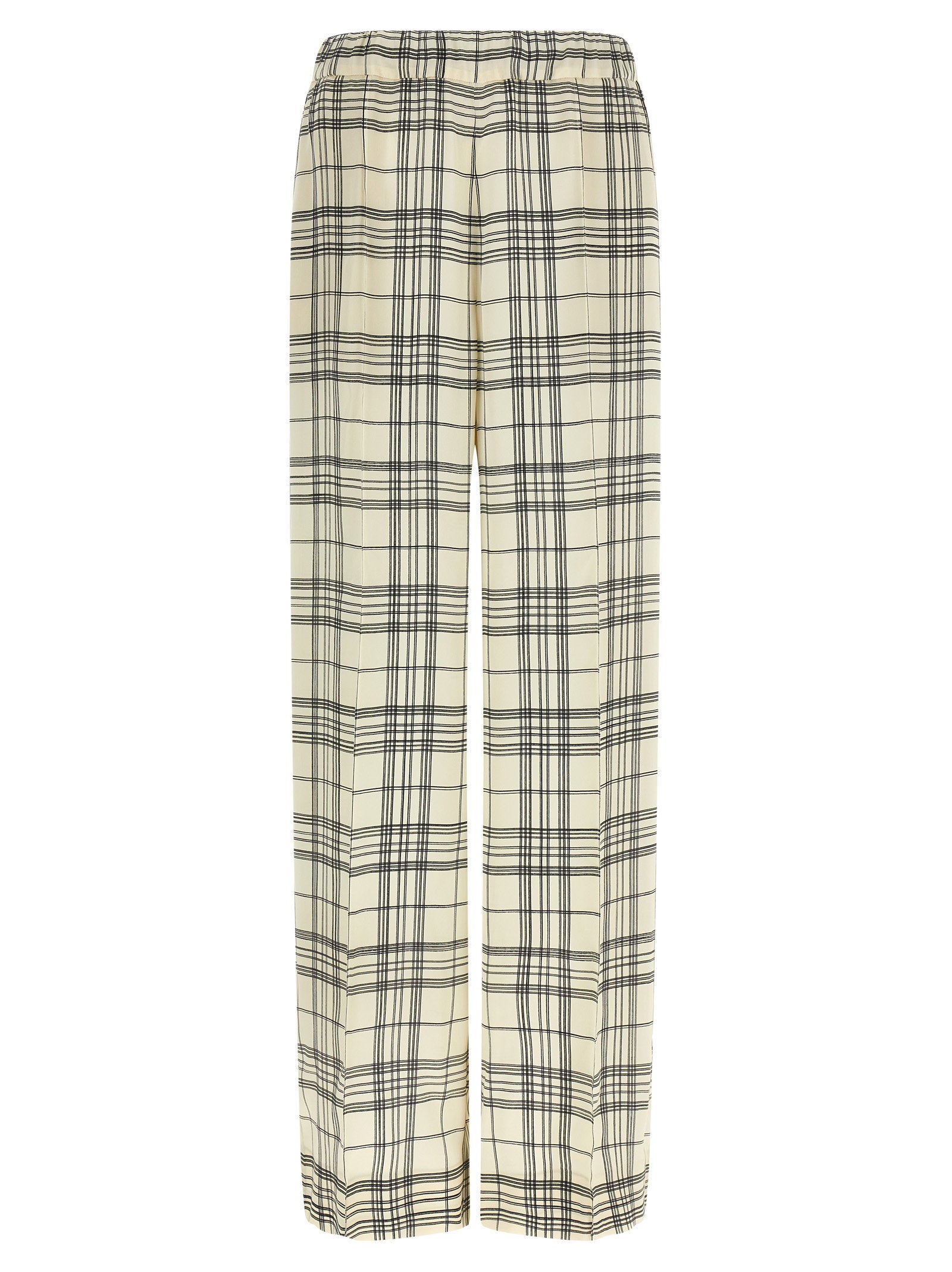 Jil Sander Fluid Viscose Pants Beige