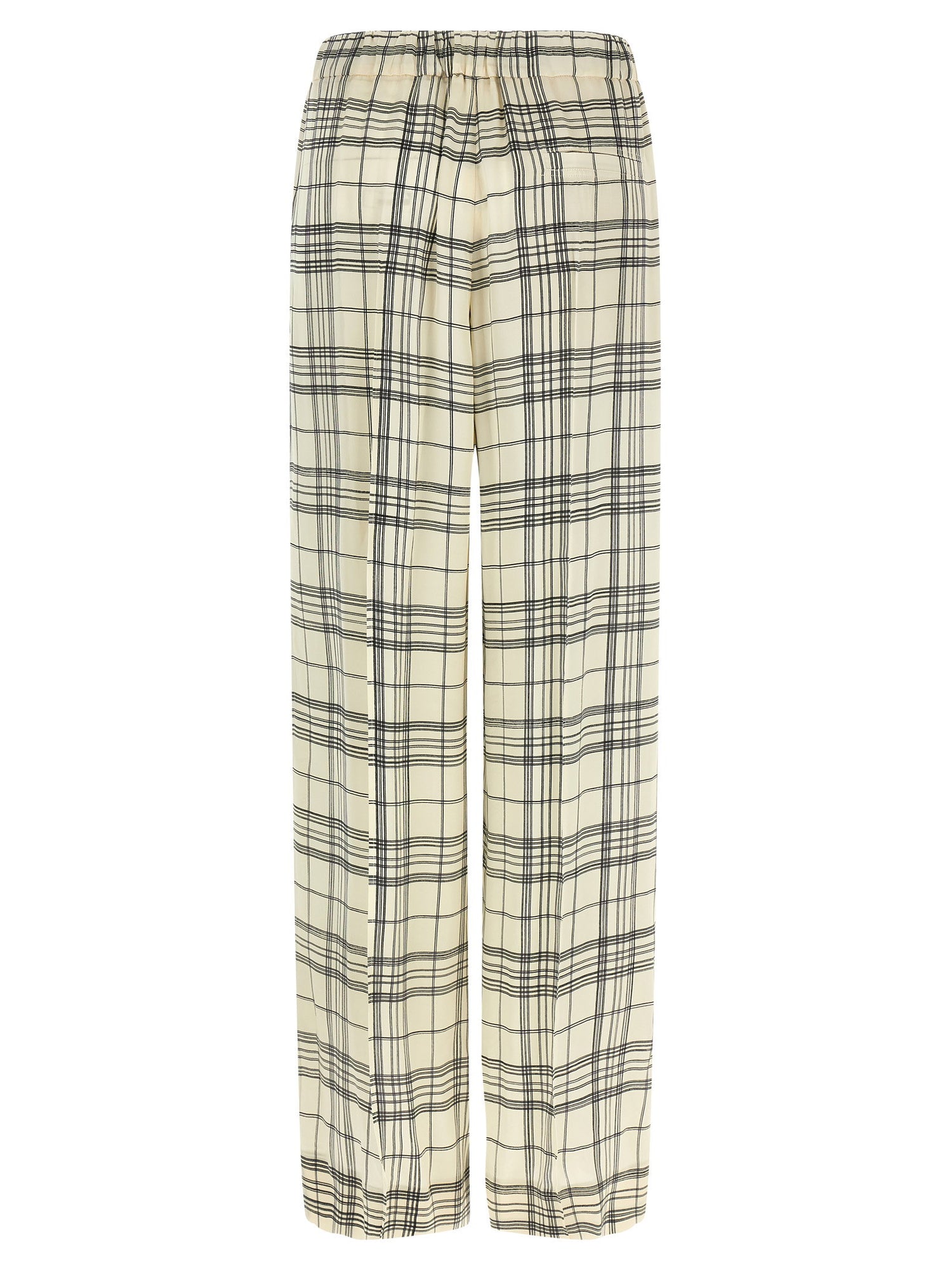 Jil Sander Fluid Viscose Pants Beige