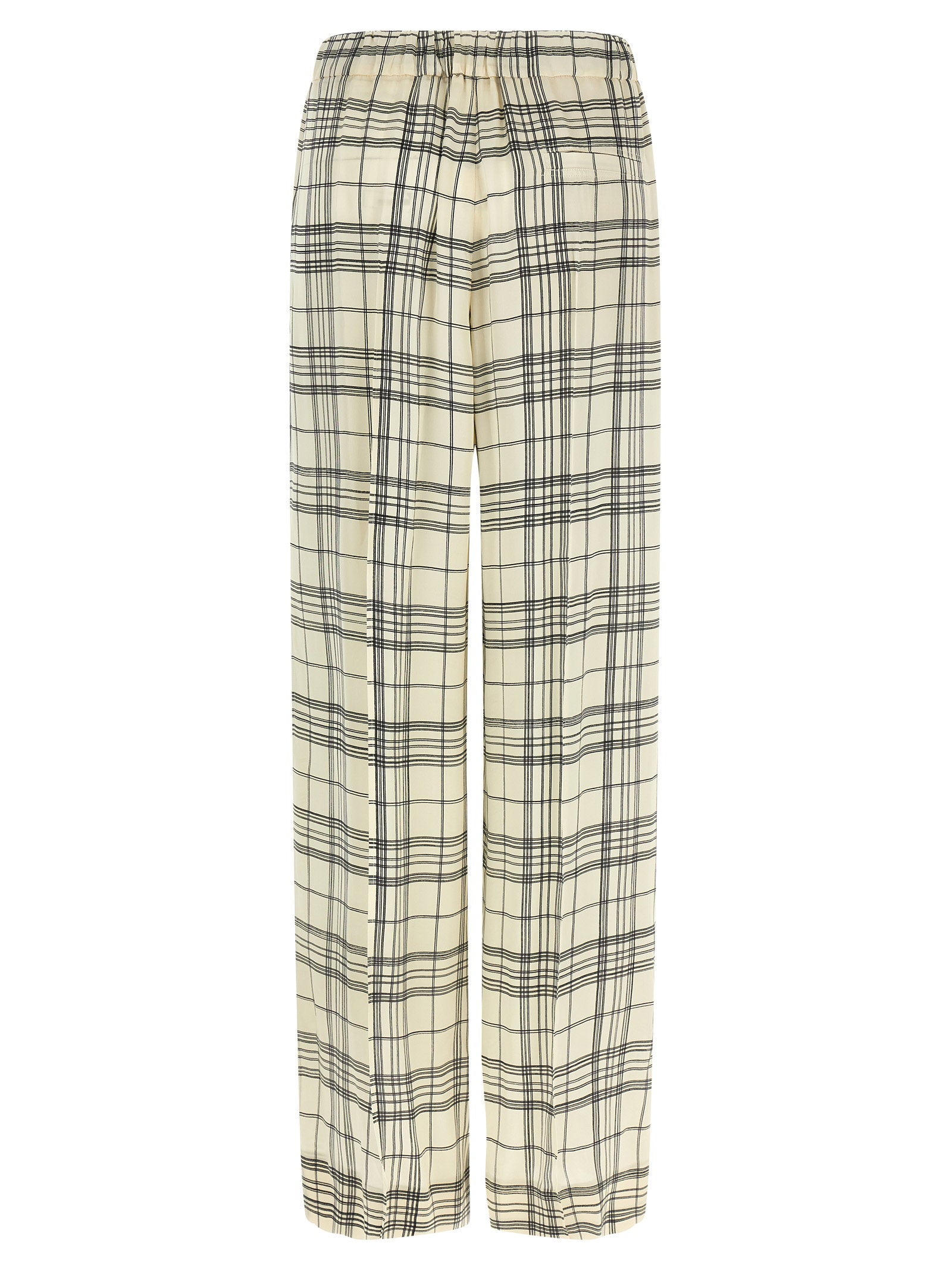 Jil Sander Fluid Viscose Pants Beige