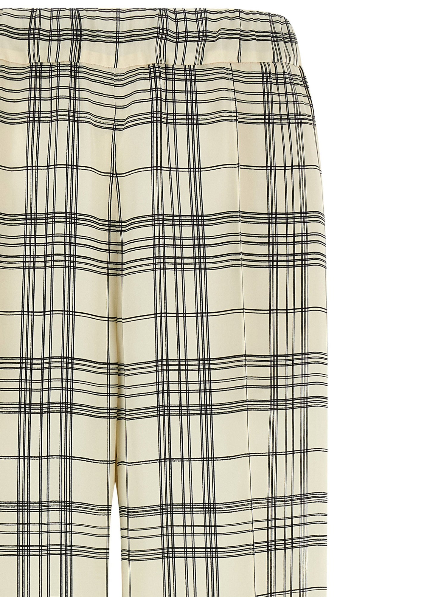 Jil Sander Fluid Viscose Pants Beige