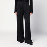 Jil Sander Black Satin Palazzo Pants