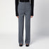 Jil Sander High-Waisted Grey Wool Trousers Grey