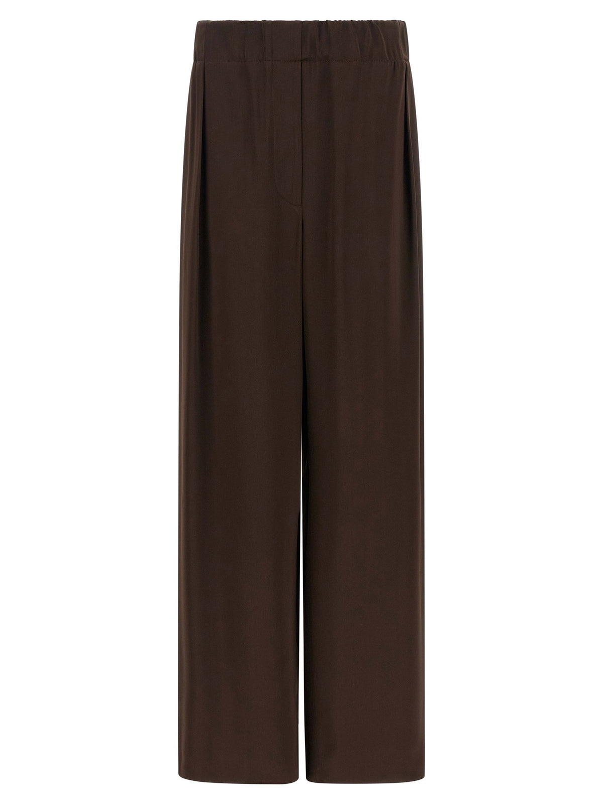 Jil Sander Fluid Viscose Pants Brown