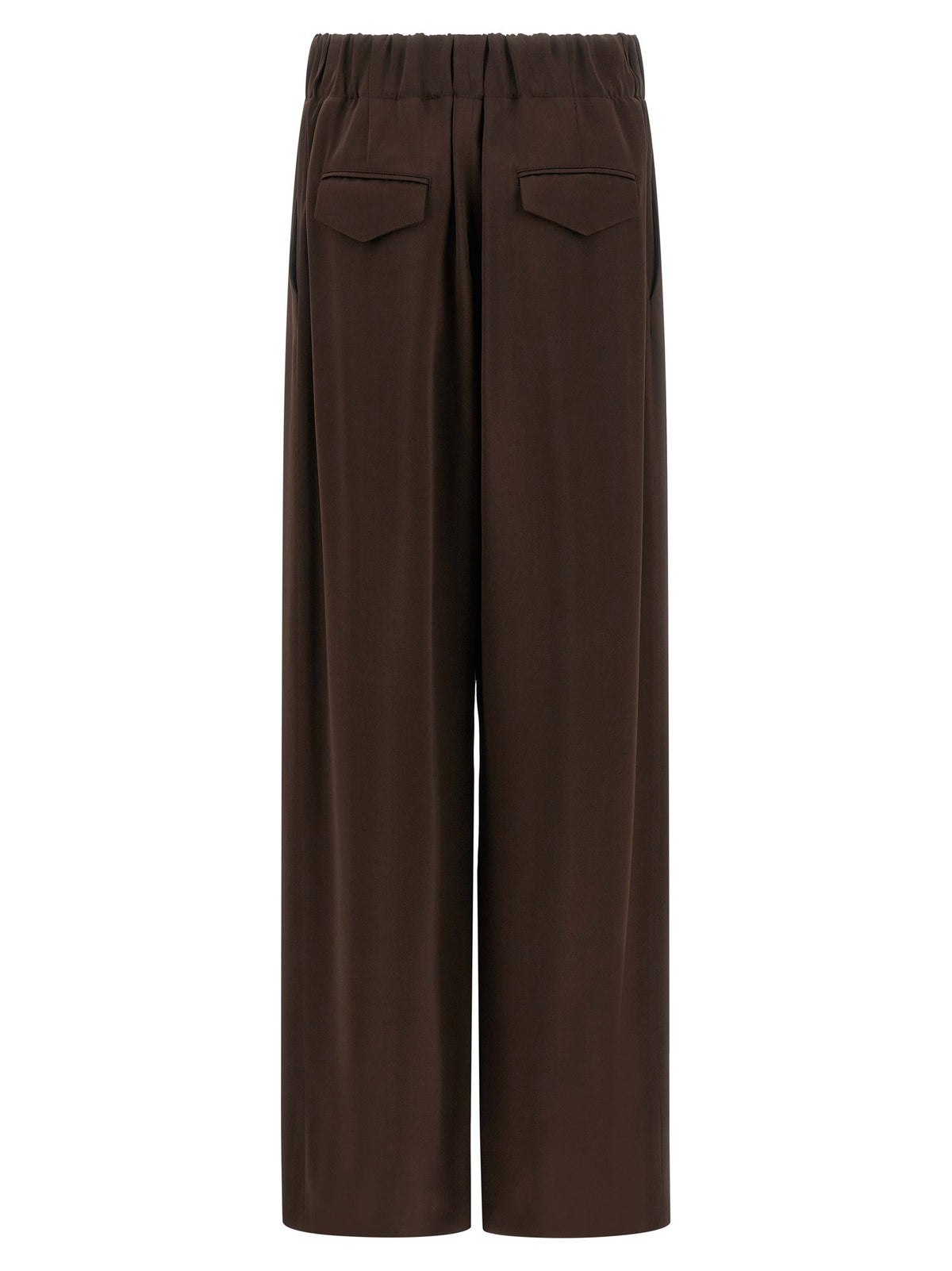 Jil Sander Fluid Viscose Pants Brown