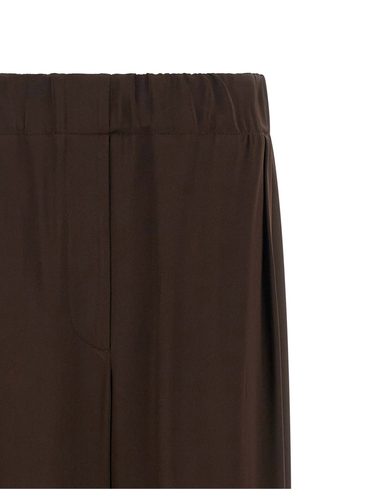 Jil Sander Fluid Viscose Pants Brown