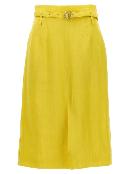 Jil Sander 66 Skirt Yellow