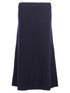 Jil Sander Long Wool Skirt Blue