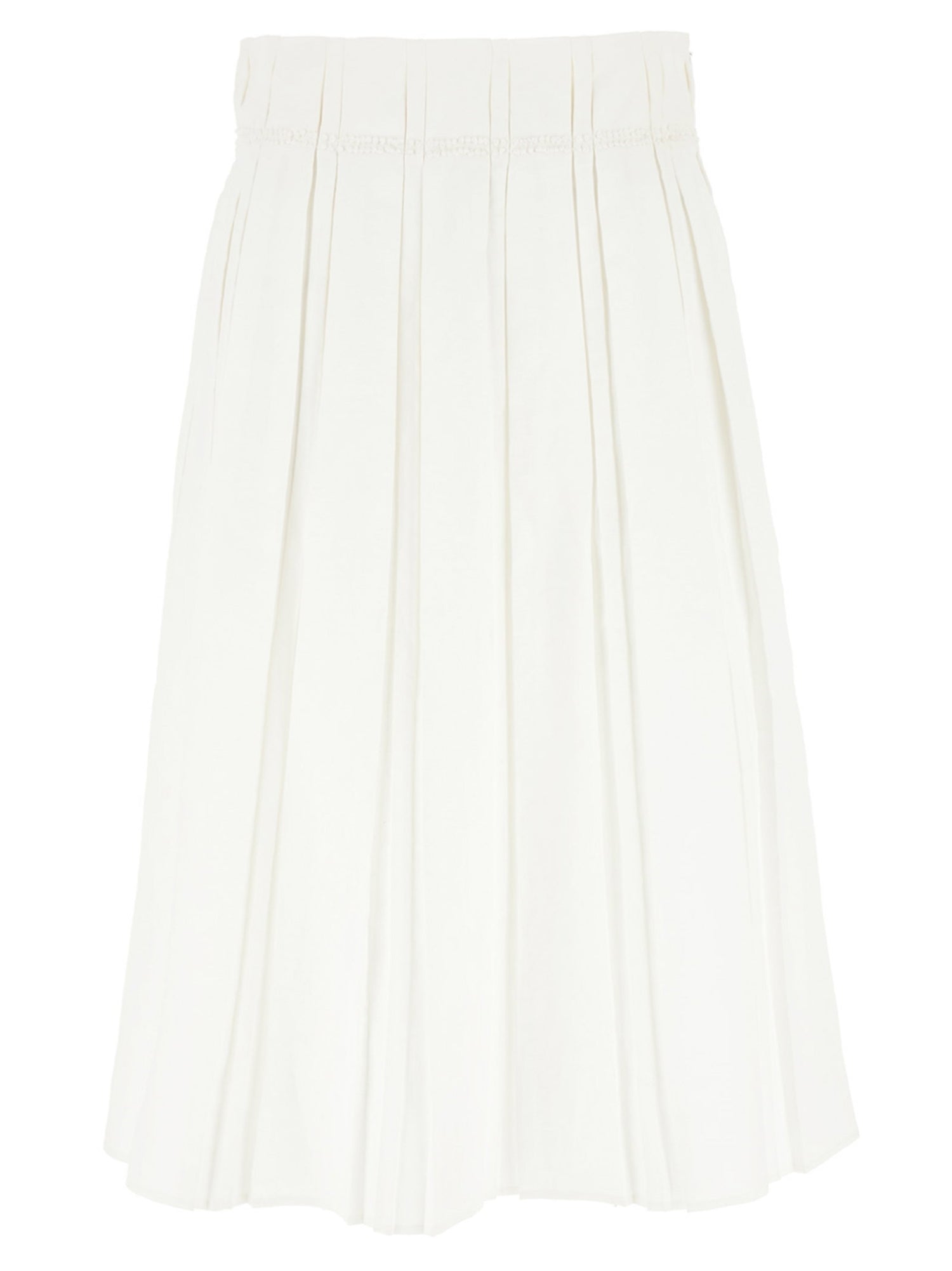 Jil Sander Midi Skirt White