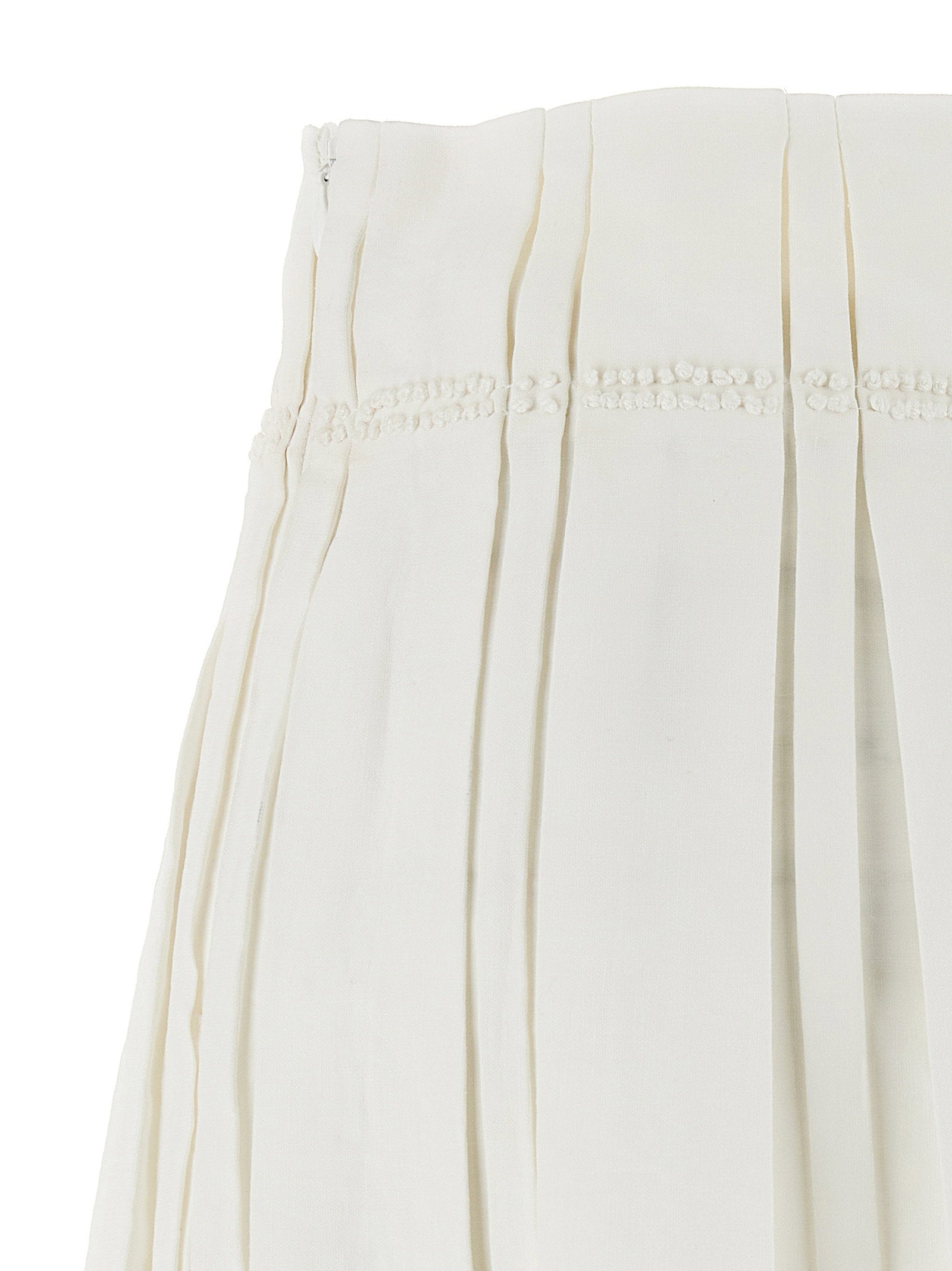 Jil Sander Midi Skirt White