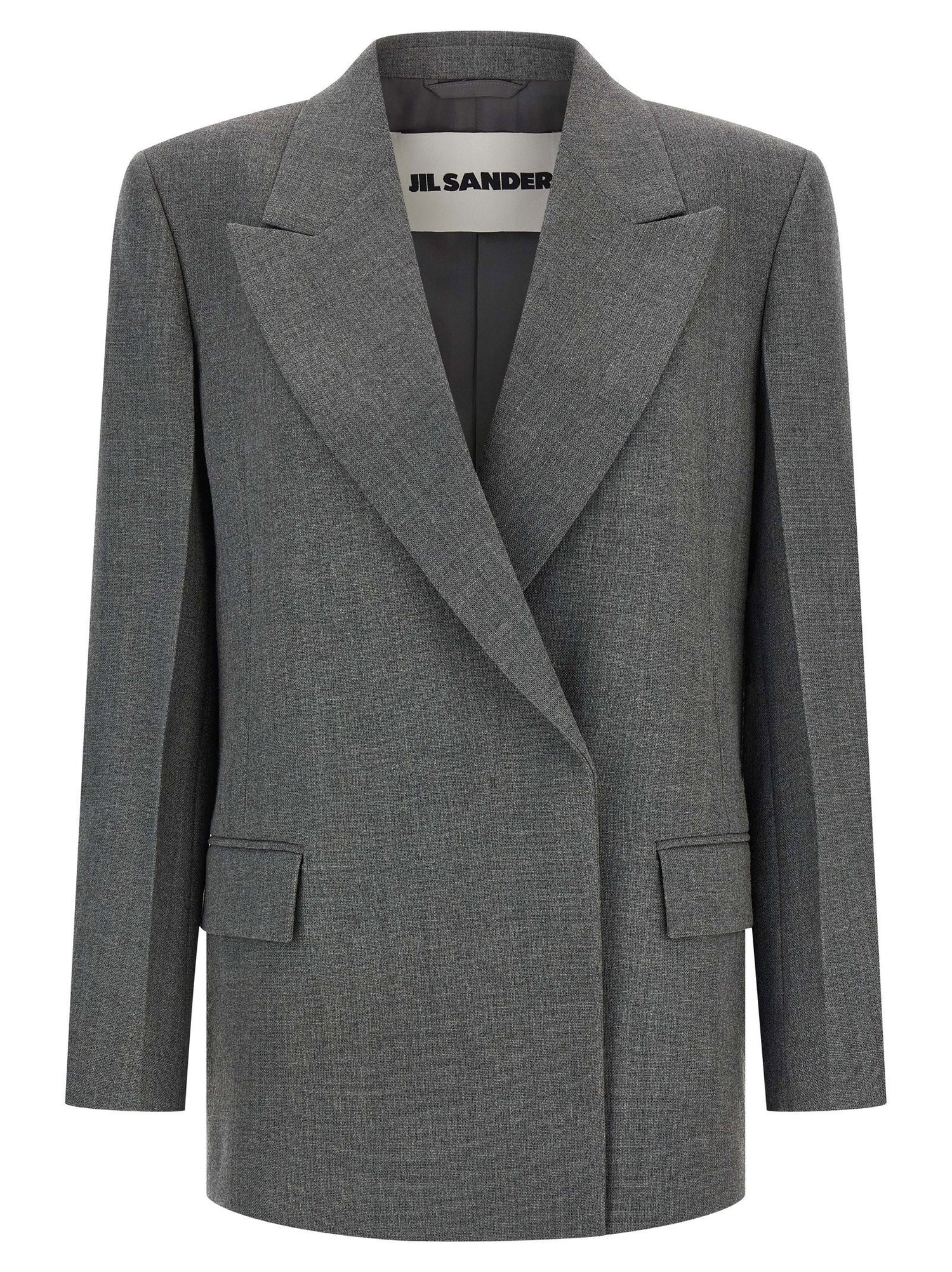 Jil Sander Wool Blazer Gray