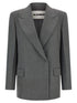 Jil Sander Wool Blazer Gray