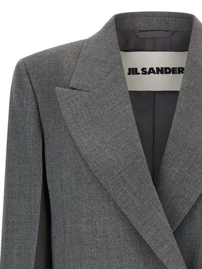 Jil Sander Wool Blazer Gray