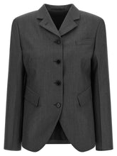 Jil Sander Single-breasted Blazer Gray