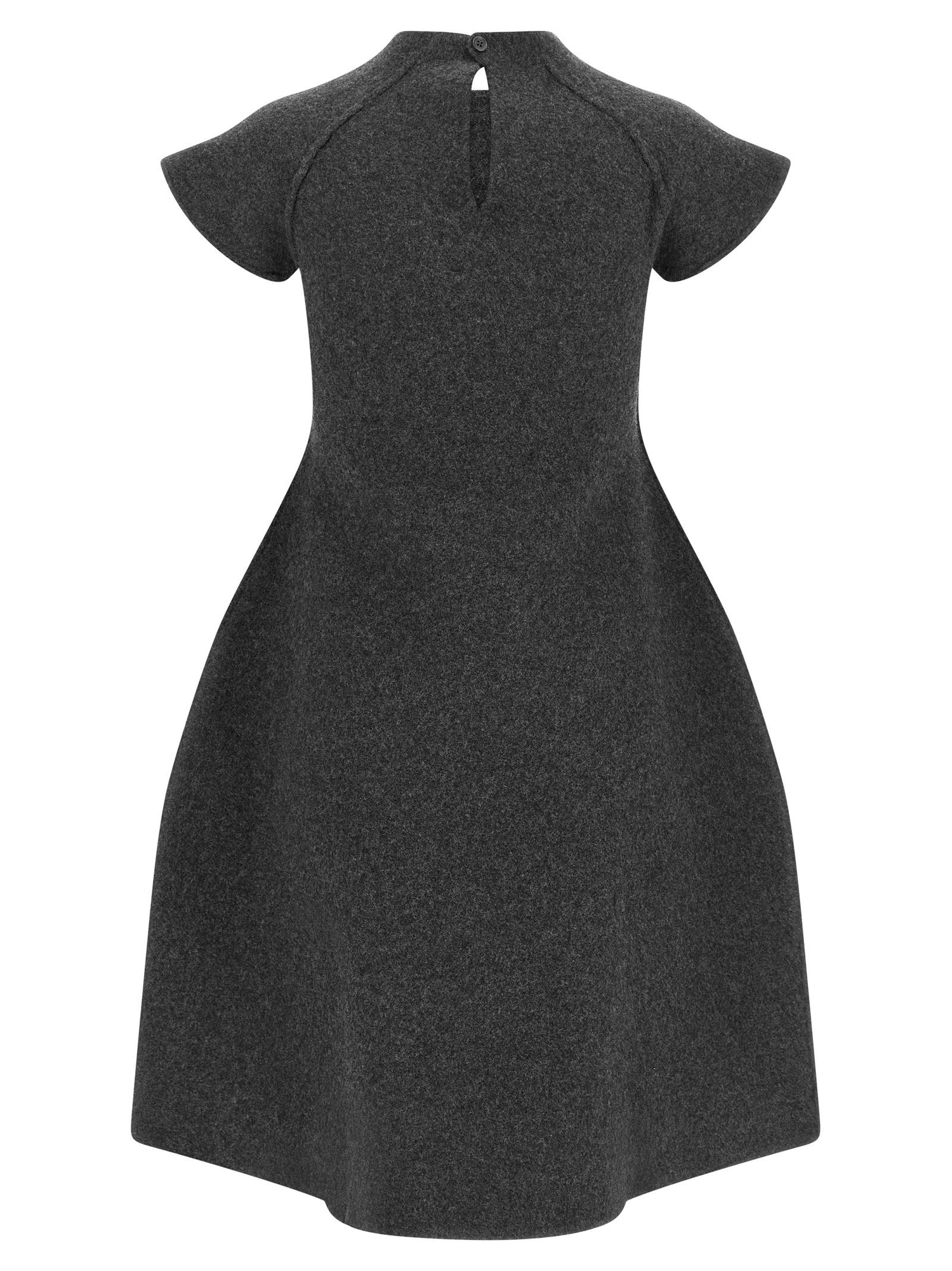 Jil Sander Virgin Wool Dress Gray