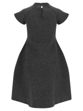 Jil Sander Virgin Wool Dress Gray