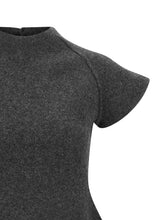 Jil Sander Virgin Wool Dress Gray