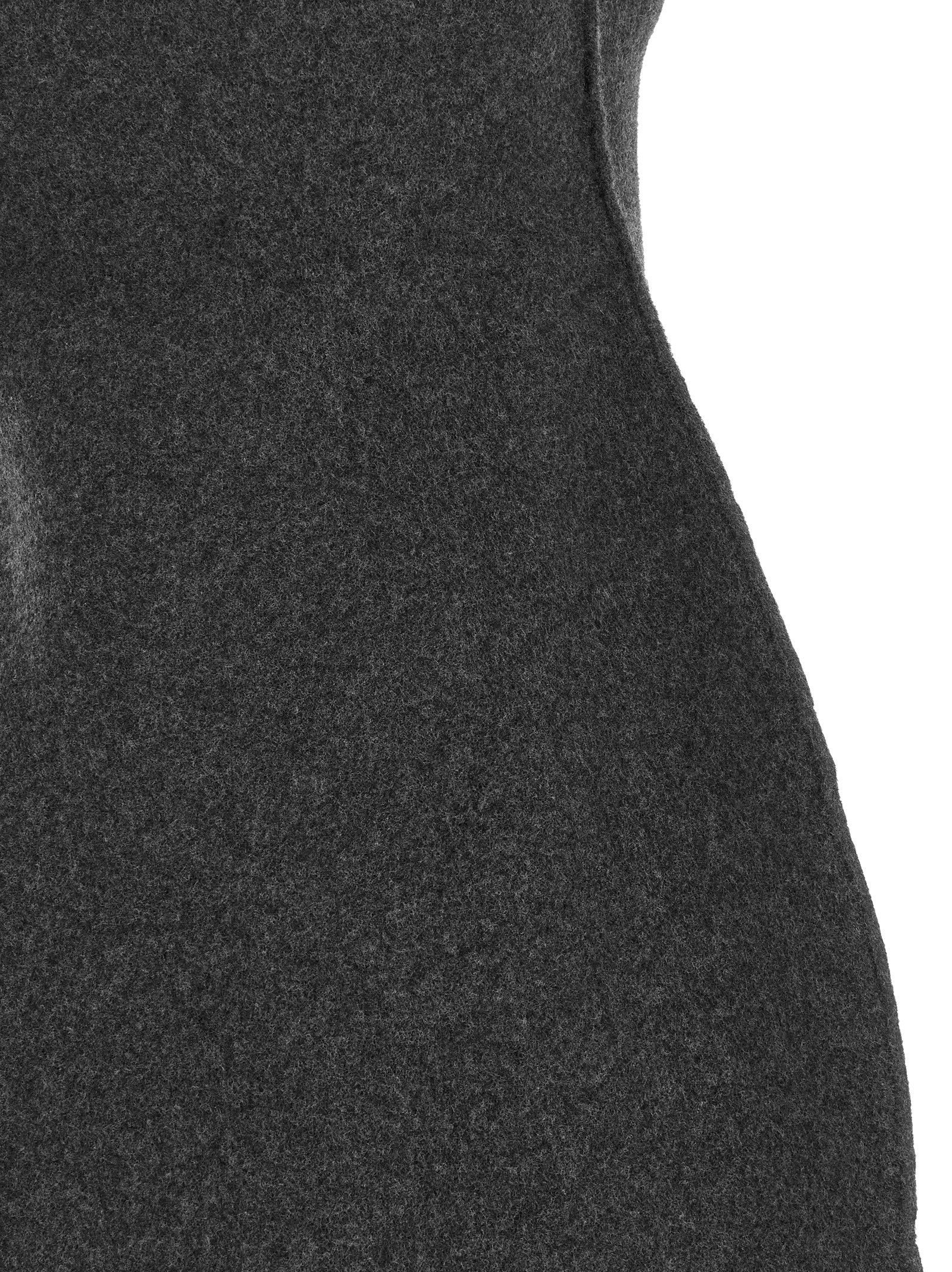 Jil Sander Virgin Wool Dress Gray