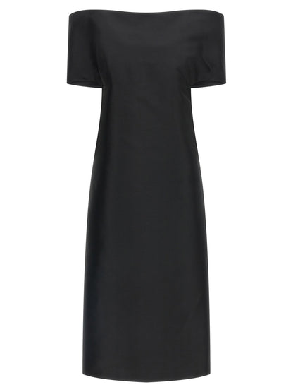 Jil Sander Off-the-shoulder Dress Black  