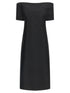 Jil Sander Off-the-shoulder Dress Black  