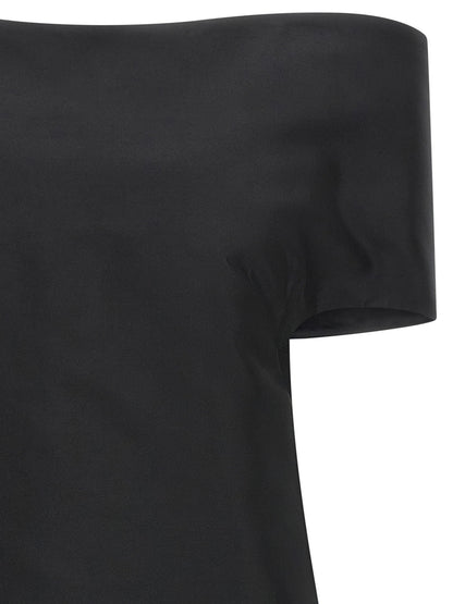 Jil Sander Off-the-shoulder Dress Black  