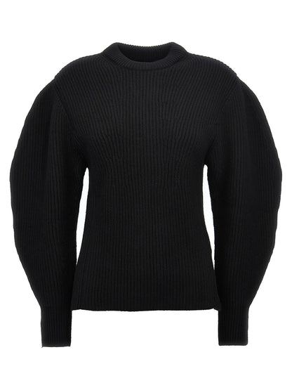 Jil Sander Ribbed Sweater Black