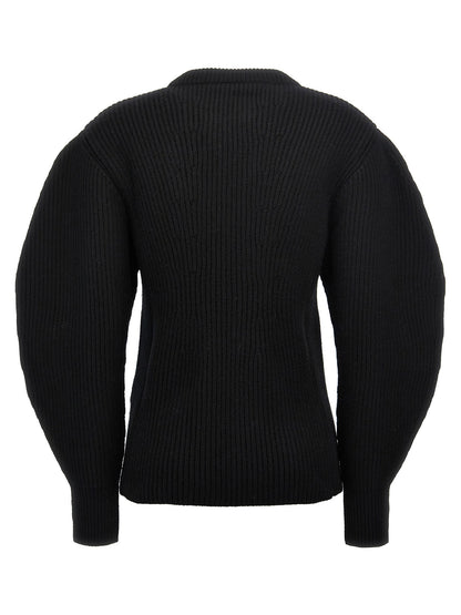Jil Sander Ribbed Sweater Black