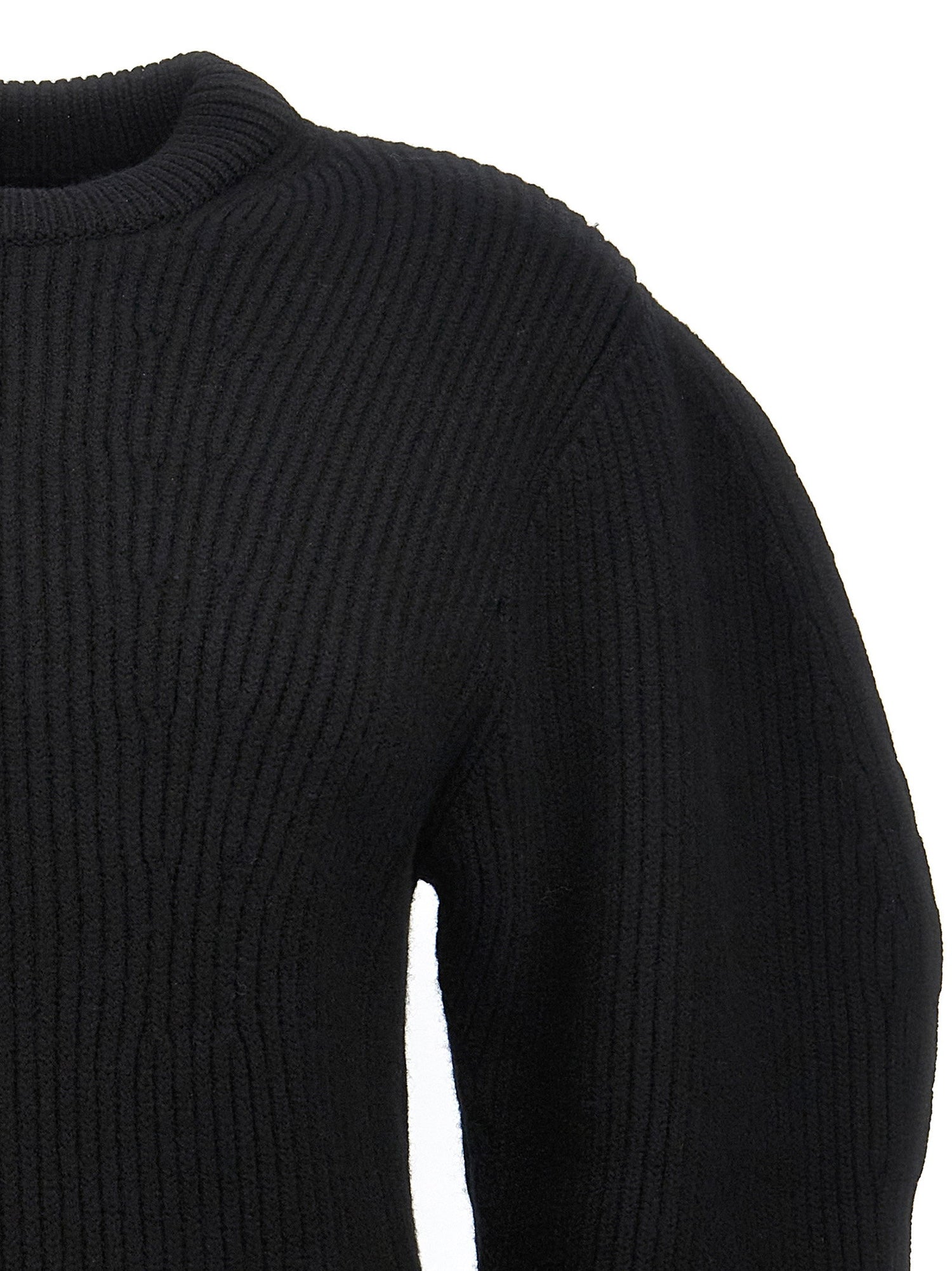 Jil Sander Ribbed Sweater Black