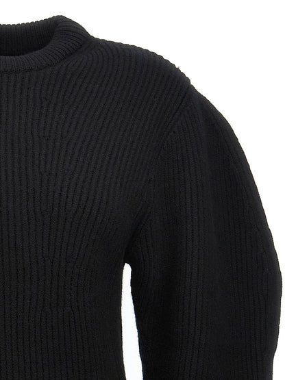 Jil Sander Ribbed Sweater Black
