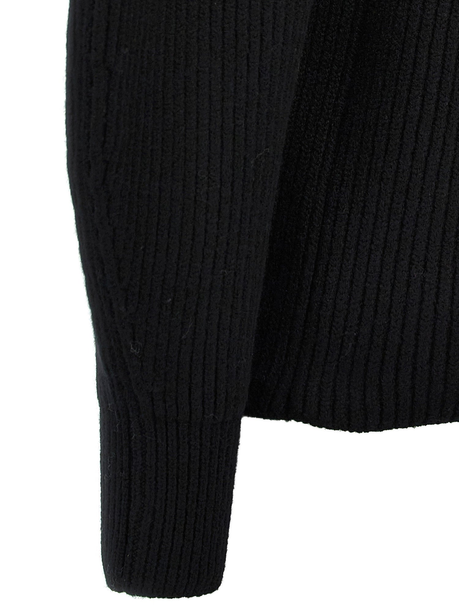 Jil Sander Ribbed Sweater Black