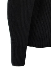 Jil Sander Ribbed Sweater Black