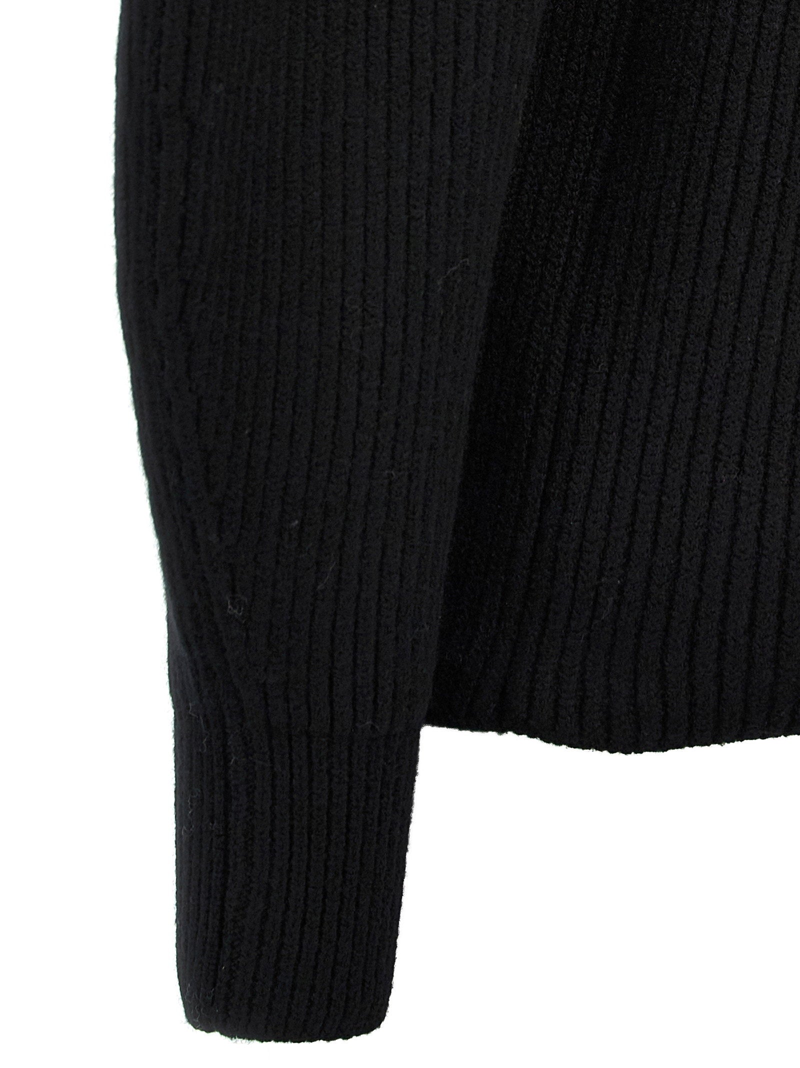 Jil Sander Ribbed Sweater Black