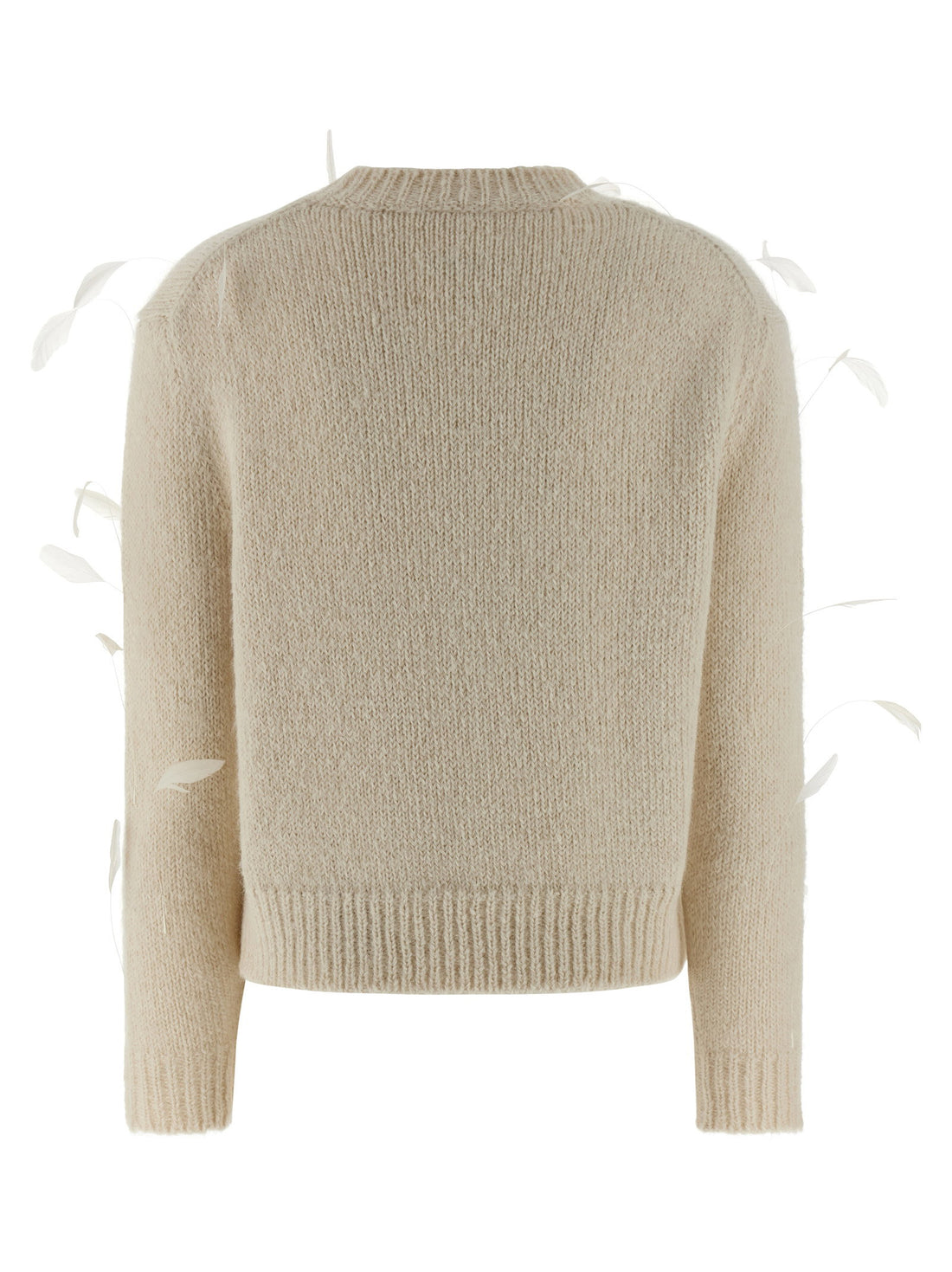 Jil Sander Feather Sweater White