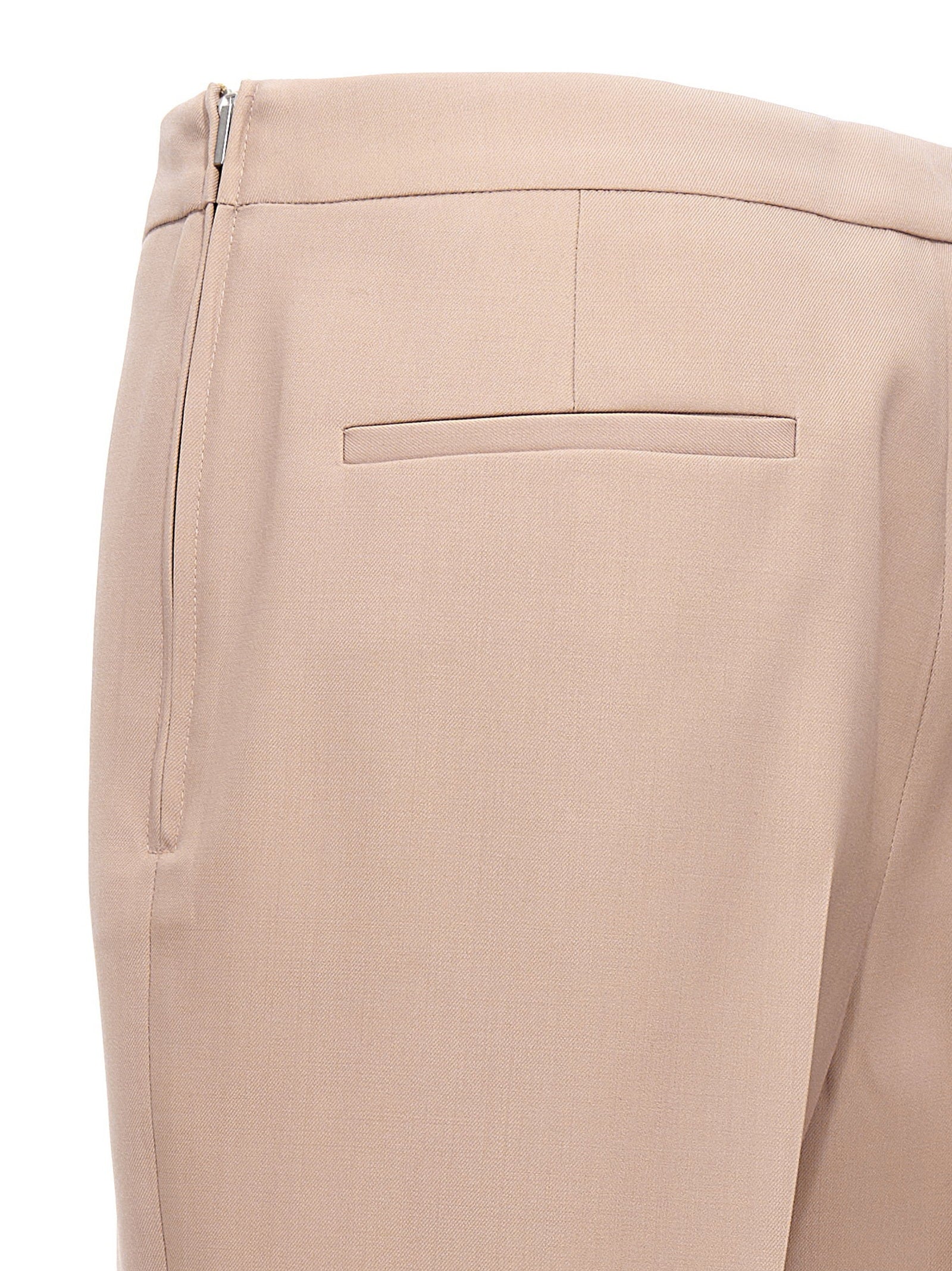 Jil Sander Pleat Wool Pants Beige
