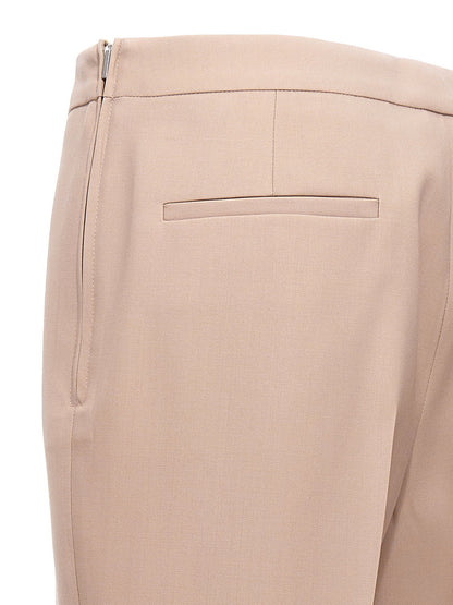 Jil Sander Pleat Wool Pants Beige