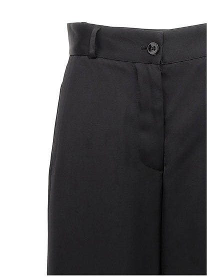 Jil Sander Wide Leg Pants Black
