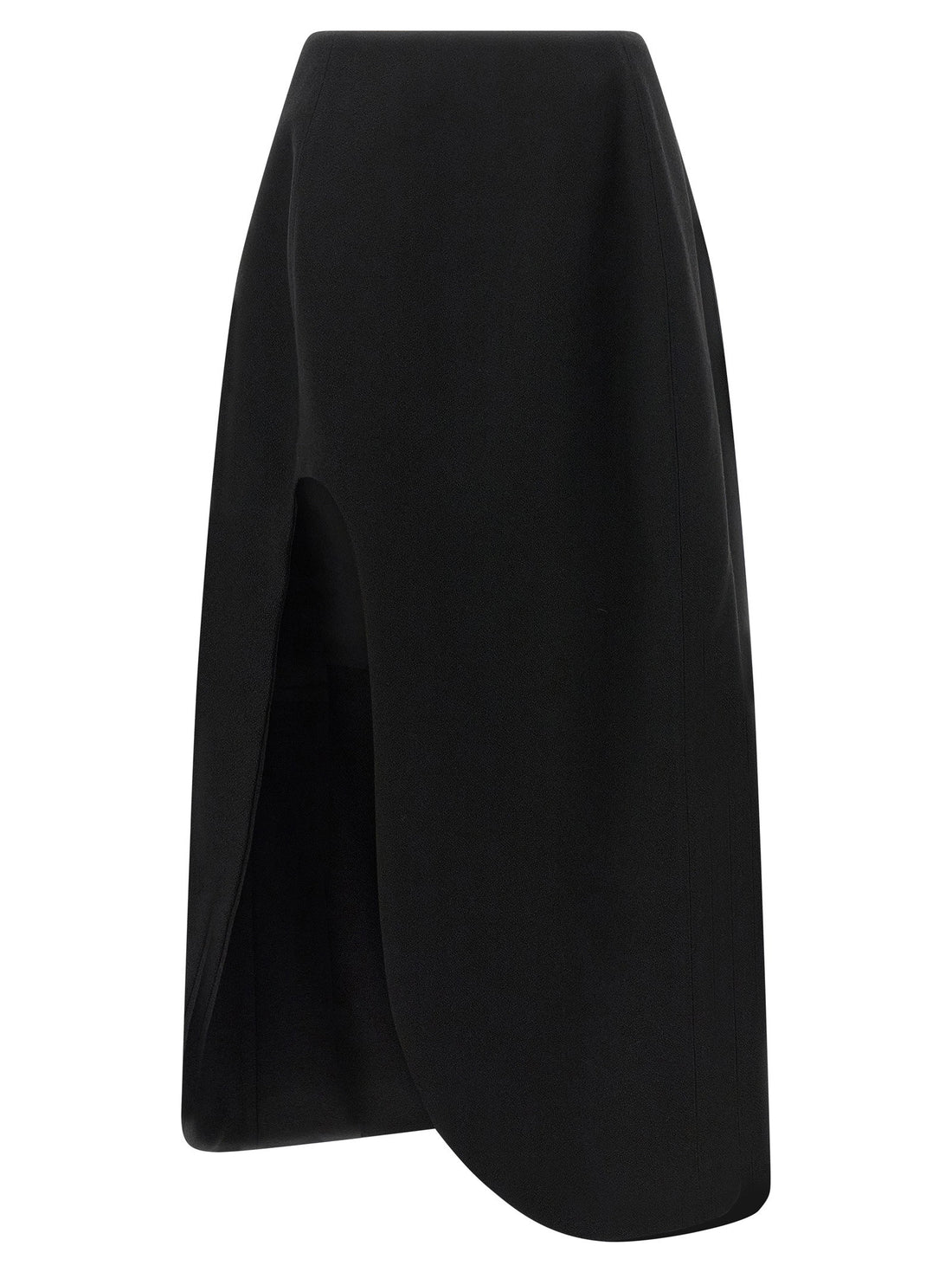 Jil Sander Skirt 158 Slit Skirt Black  