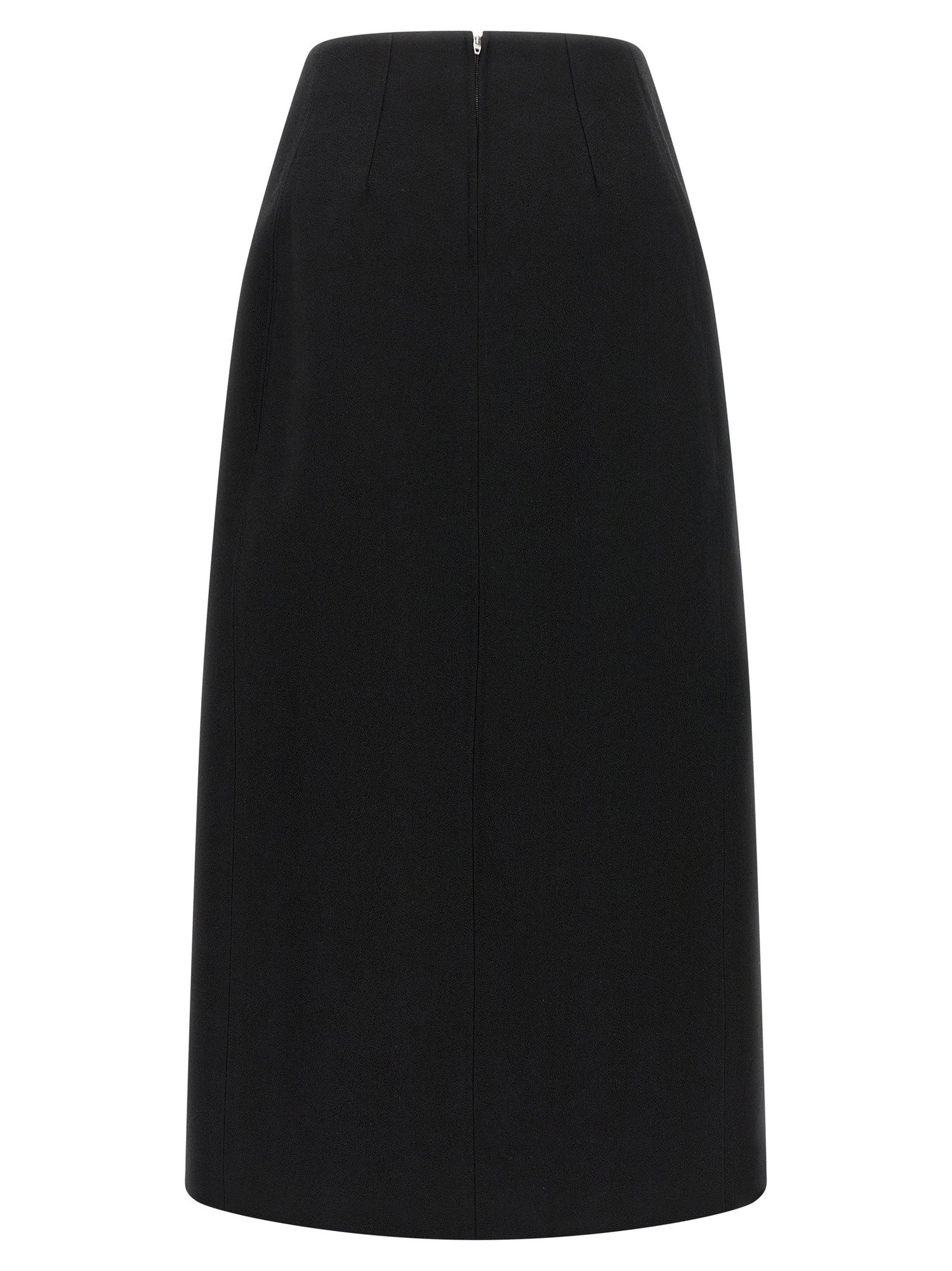 Jil Sander Skirt 158 Slit Skirt Black  