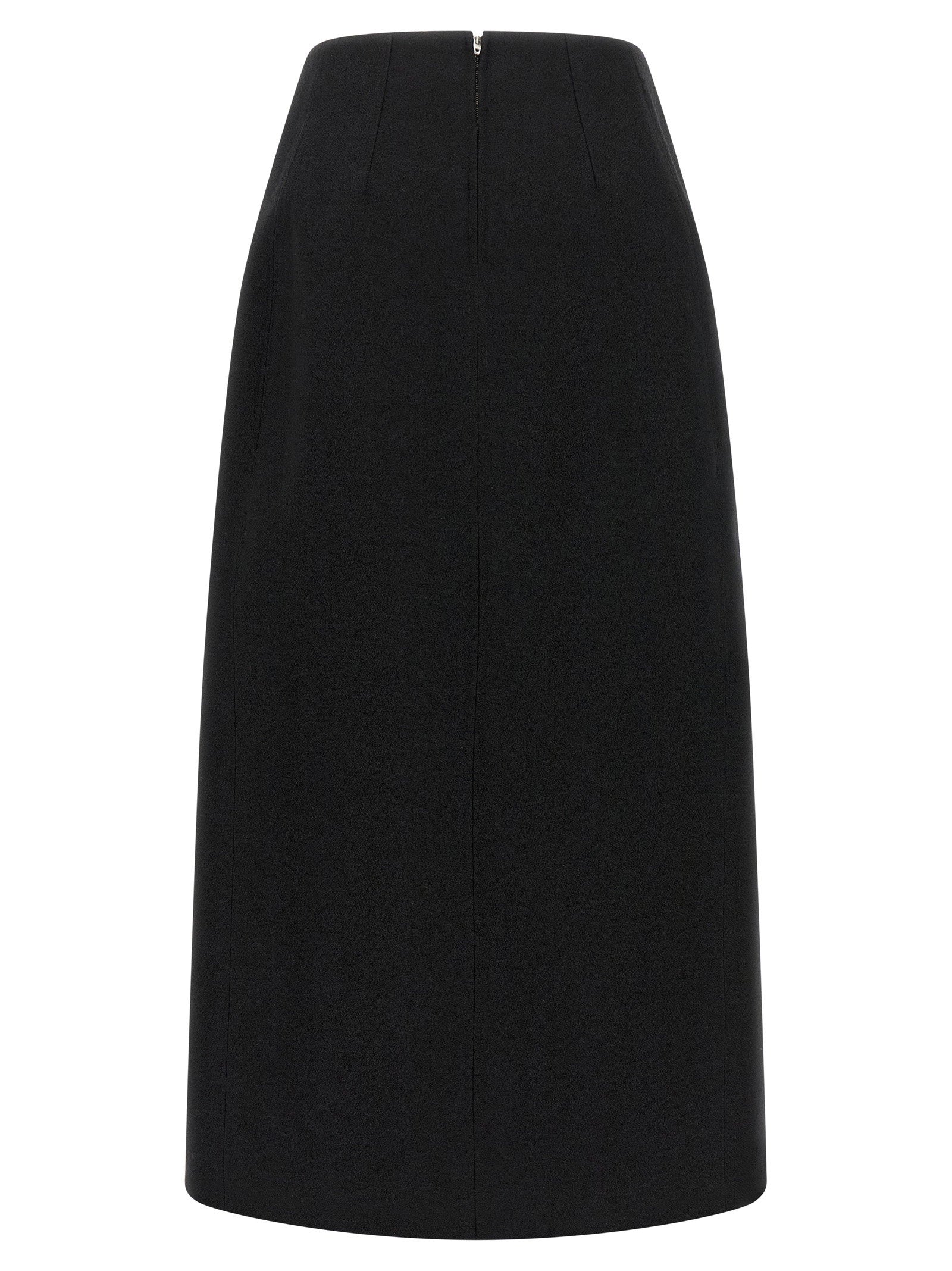 Jil Sander Skirt 158 Slit Skirt Black  