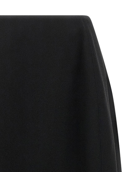 Jil Sander Skirt 158 Slit Skirt Black  