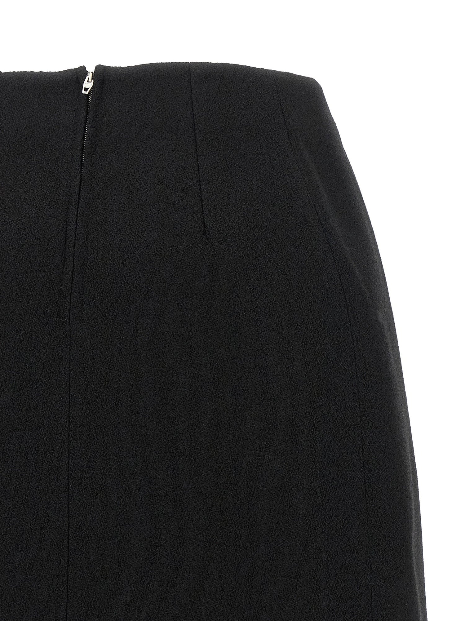 Jil Sander Skirt 158 Slit Skirt Black  