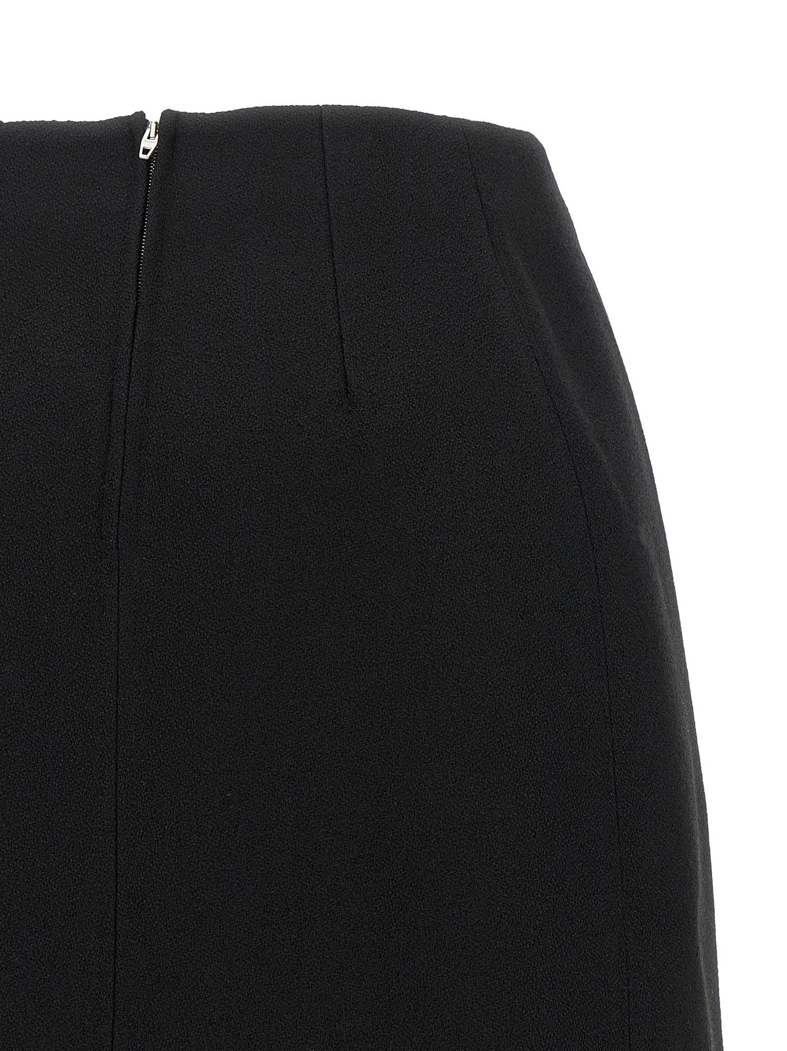Jil Sander Skirt 158 Slit Skirt Black  