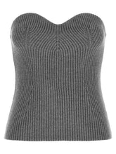 Jil Sander Off The Shoulder Top Gray