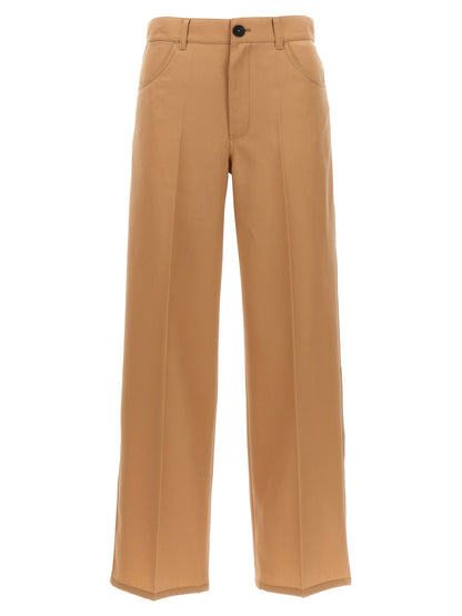 Jil Sander Loose Leg Pants Beige