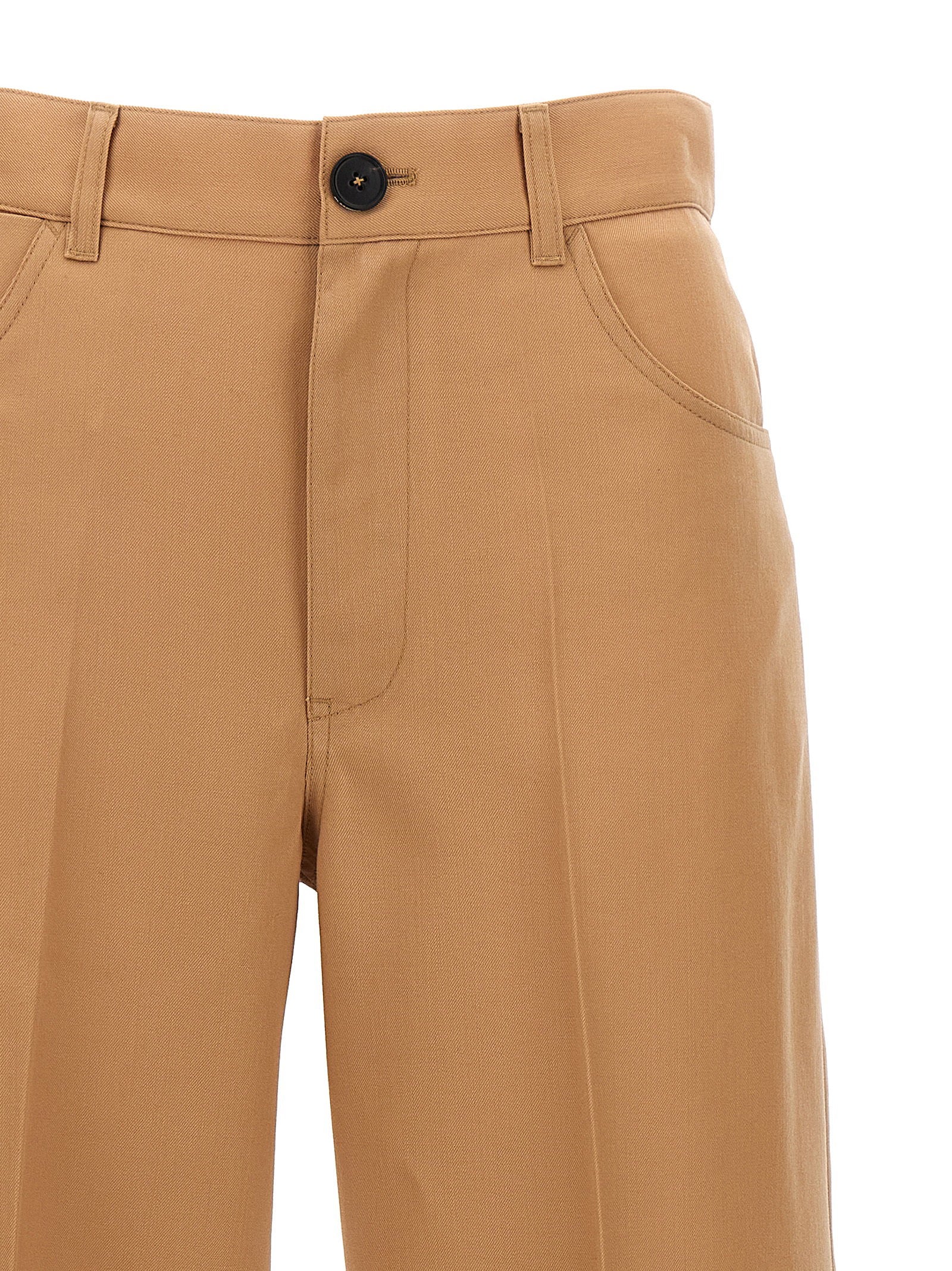 Jil Sander Loose Leg Pants Beige