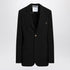 Moschino Single-Breasted Black Jacket with Classic Lapels Black