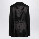 Moschino Single-Breasted Black Jacket with Classic Lapels Black