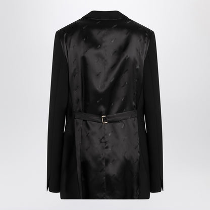 Moschino Single-Breasted Black Jacket with Classic Lapels Black