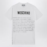 Moschino White Cotton Logo-Print T-Shirt White