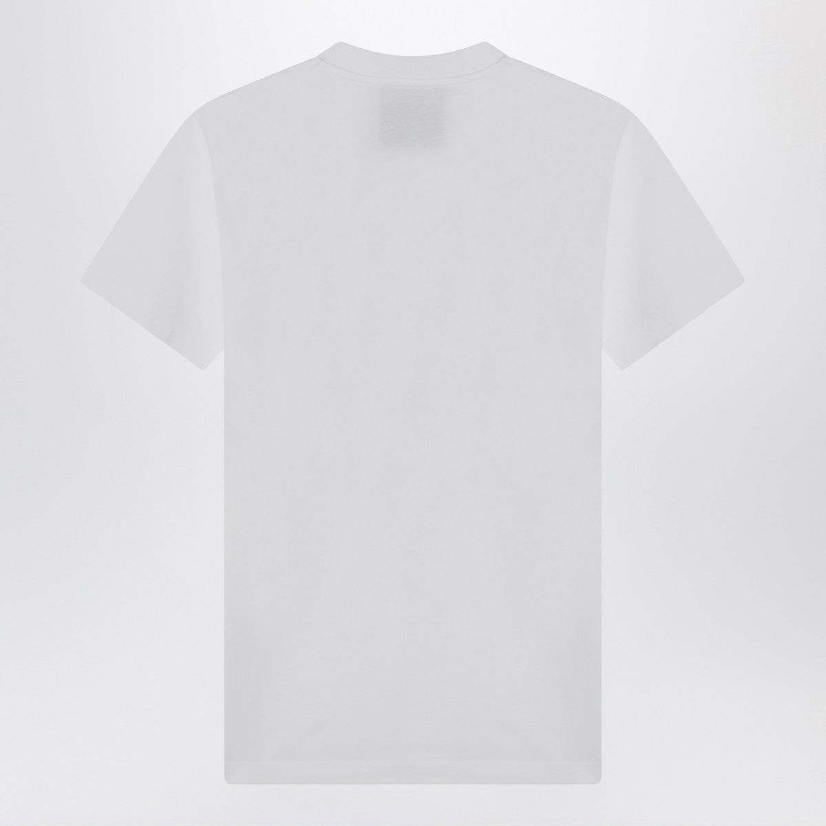 Moschino White Smile Cotton T-shirt with Logo Print White